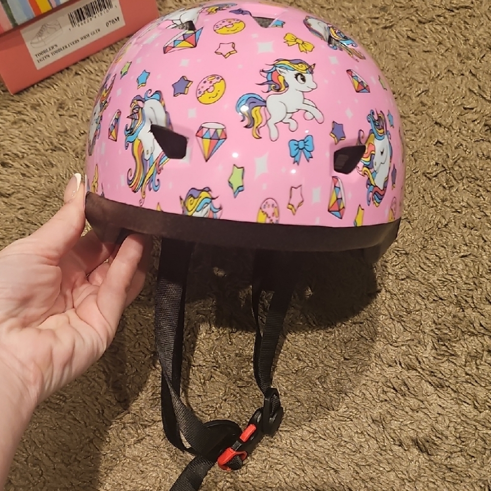 Pink Unicorn Kids Helmet